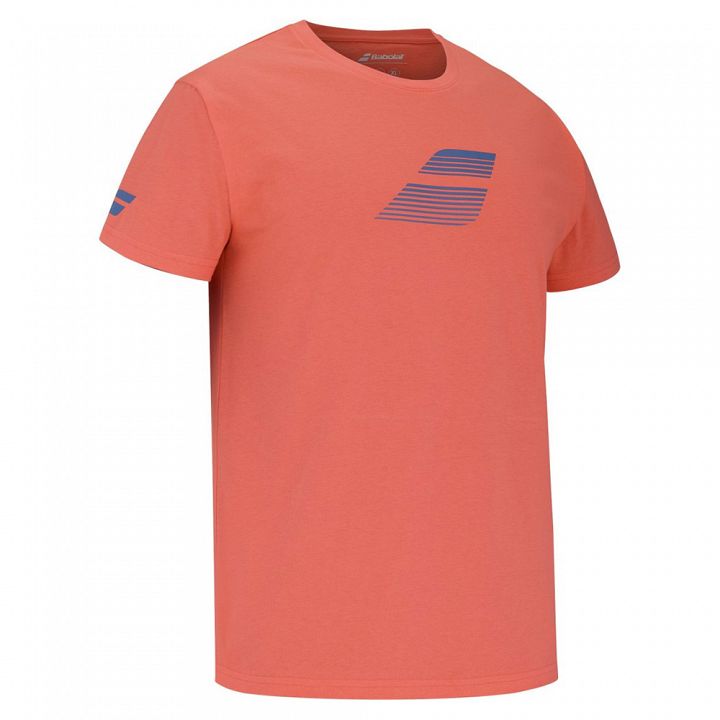 Babolat Exercise Big Flag Tee Hot Coral